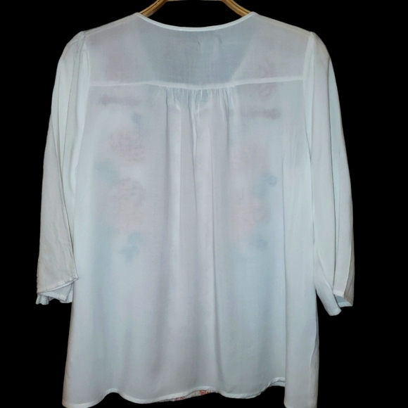 Andrée, white embroidery top, small - Picture 3 of 7